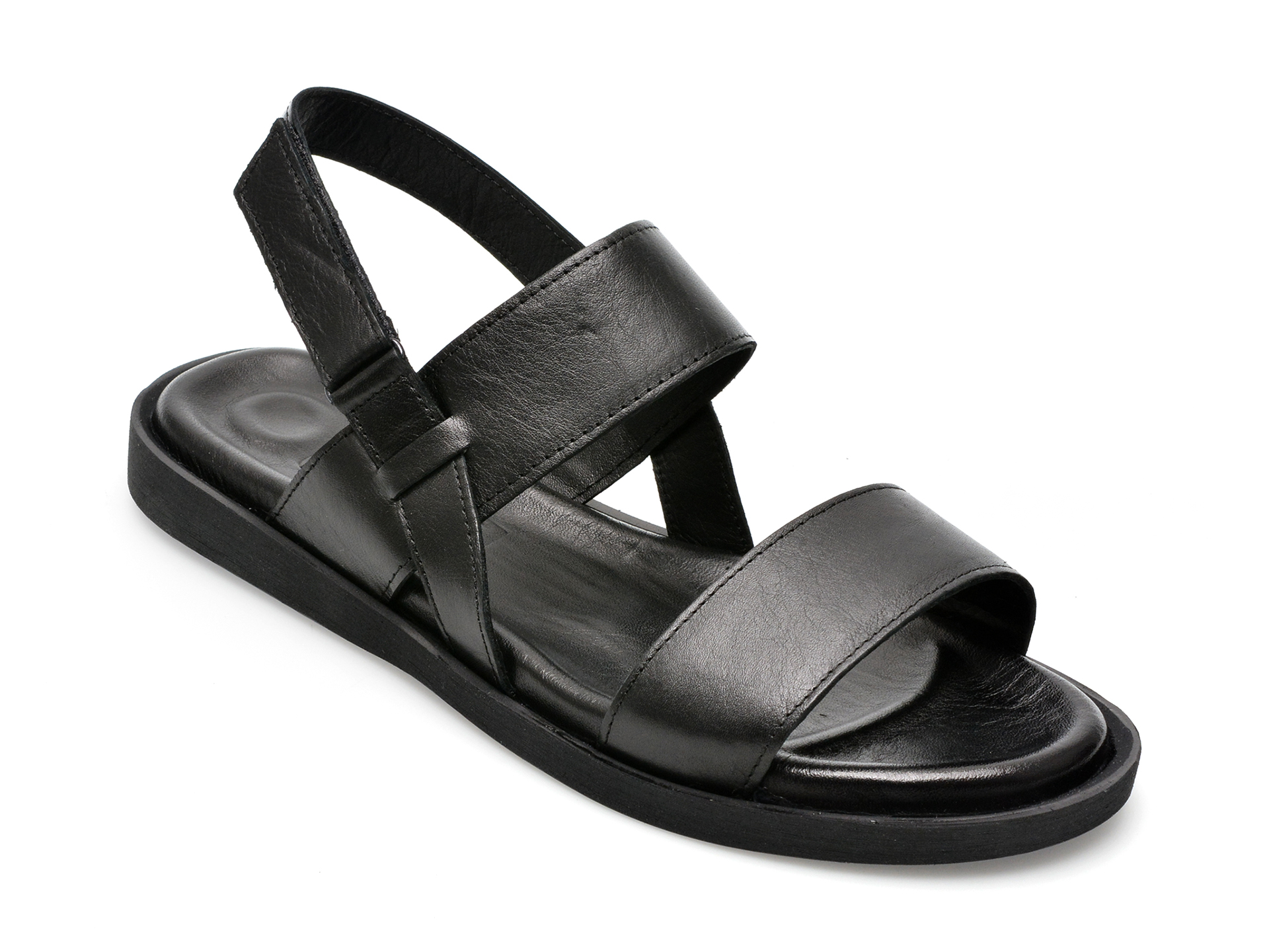 Sandale OTTER negre, 108, din piele naturala /femei/sandale