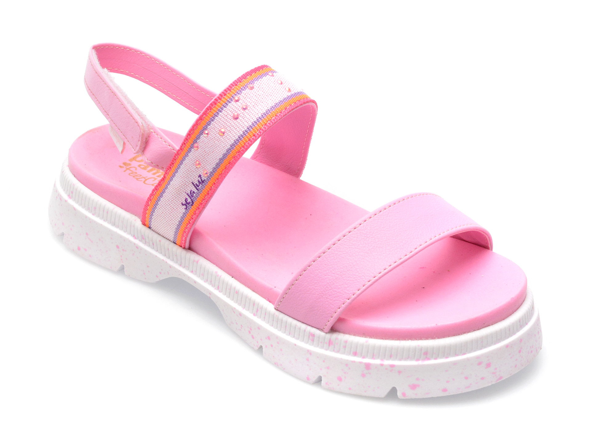 Sandale PAMPILI roz, 695006, din piele ecologica /copii/incaltaminte imagine super redus 2022