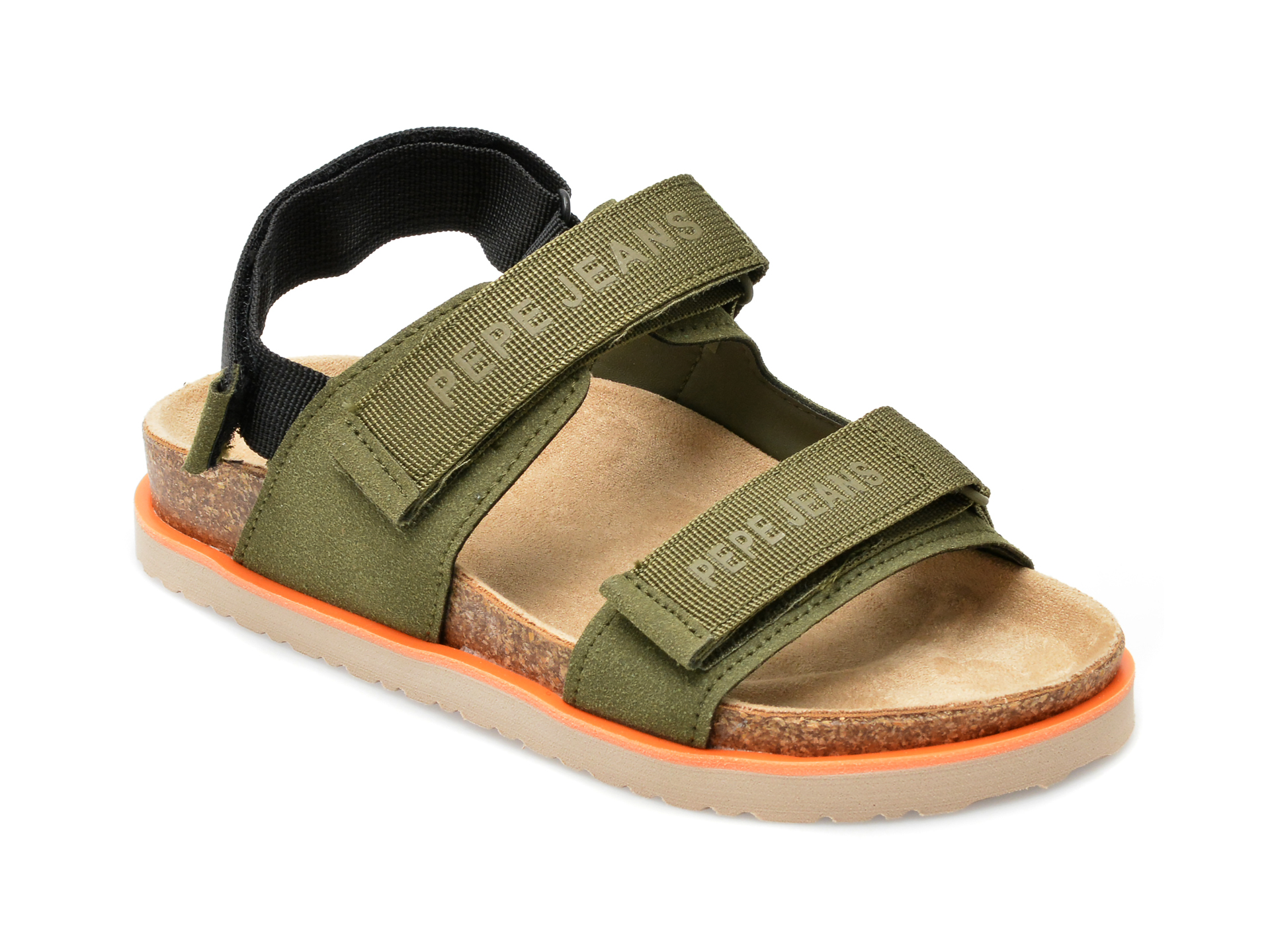 Sandale PEPE JEANS kaki, BS90058, din material textil BAIETI 2023-06-04