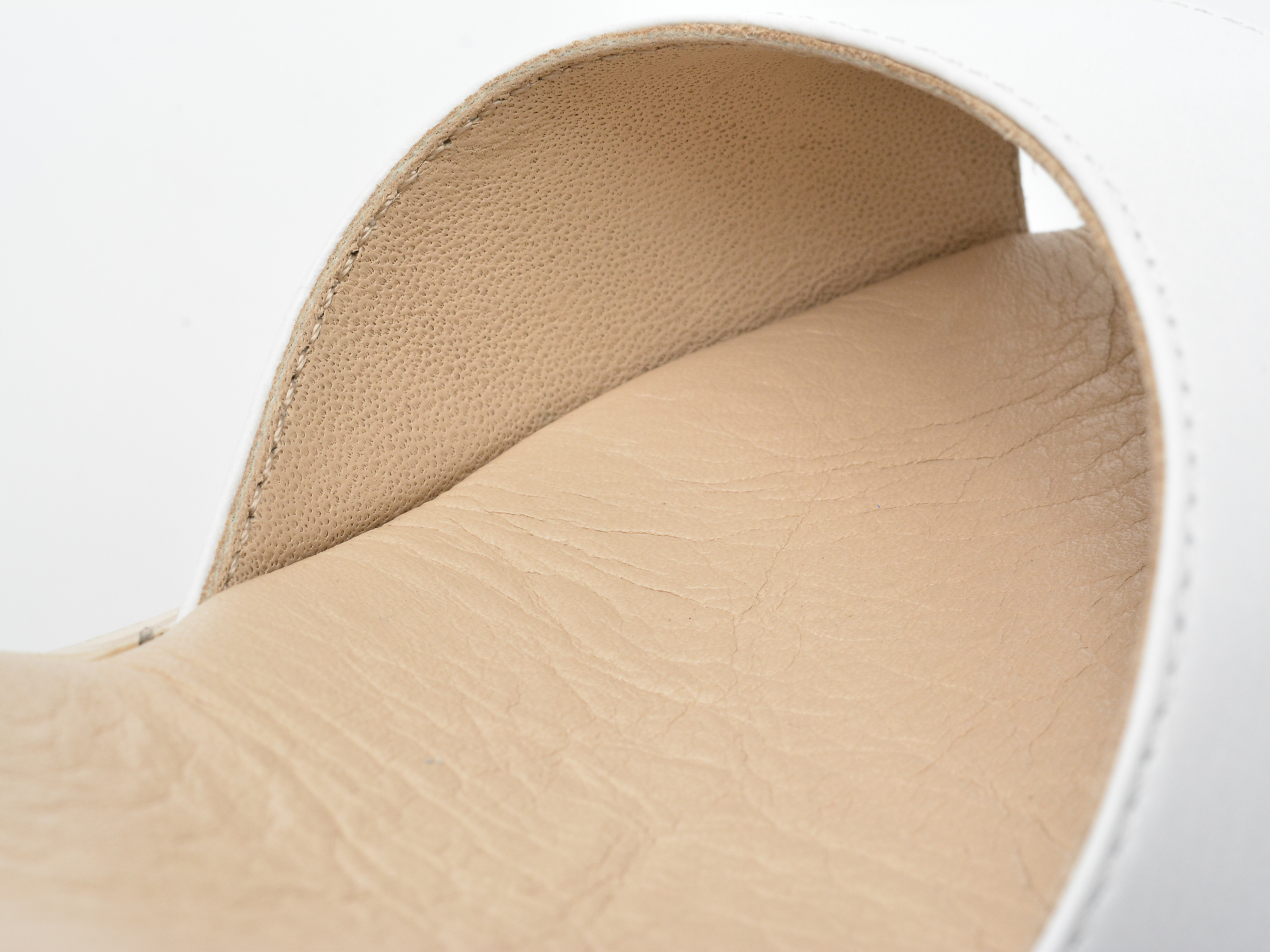 Poze Sandale PUFFY FOOTS albe, 8, din piele naturala