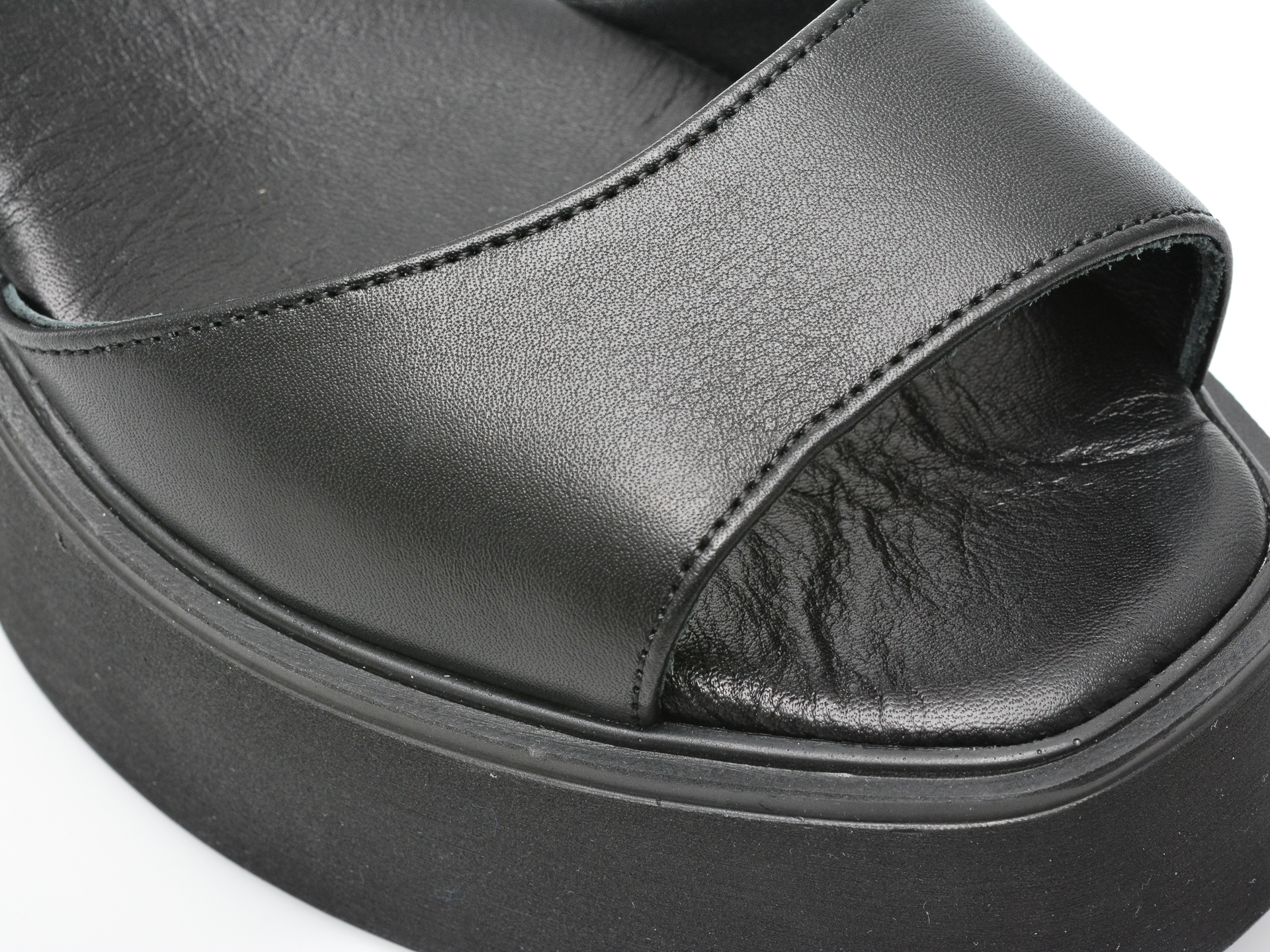 Poze Sandale PUFFY FOOTS negre, 15, din piele naturala