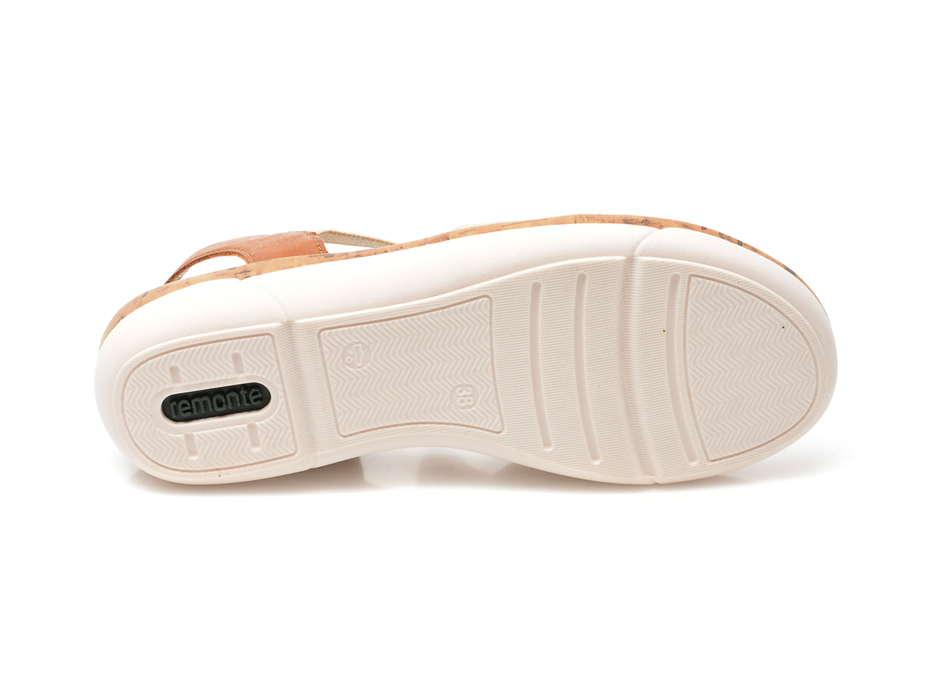 Sandale REMONTE albe, R6857, din piele ecologica