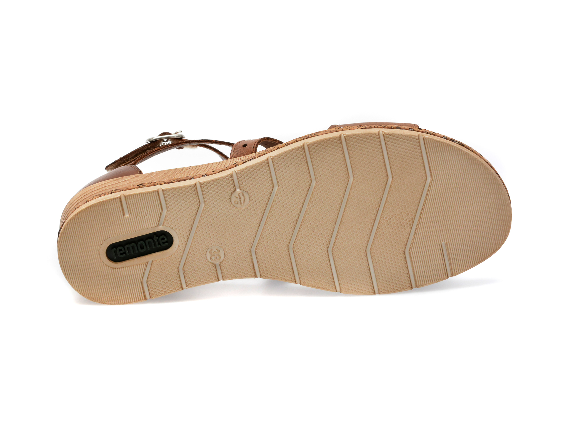 Sandale REMONTE maro, D3053, din piele naturala