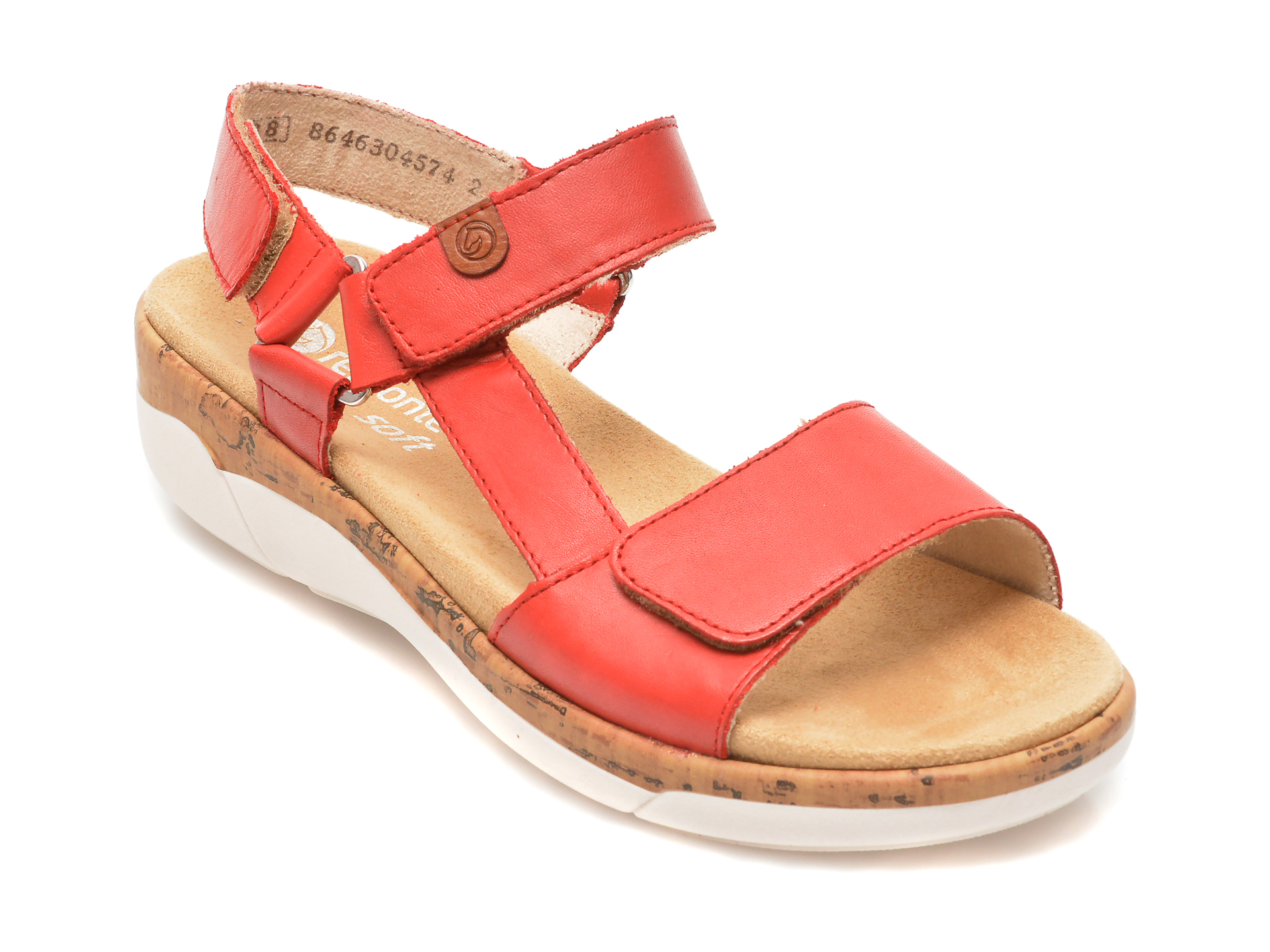 Sandale REMONTE rosii, R6855, din piele naturala
