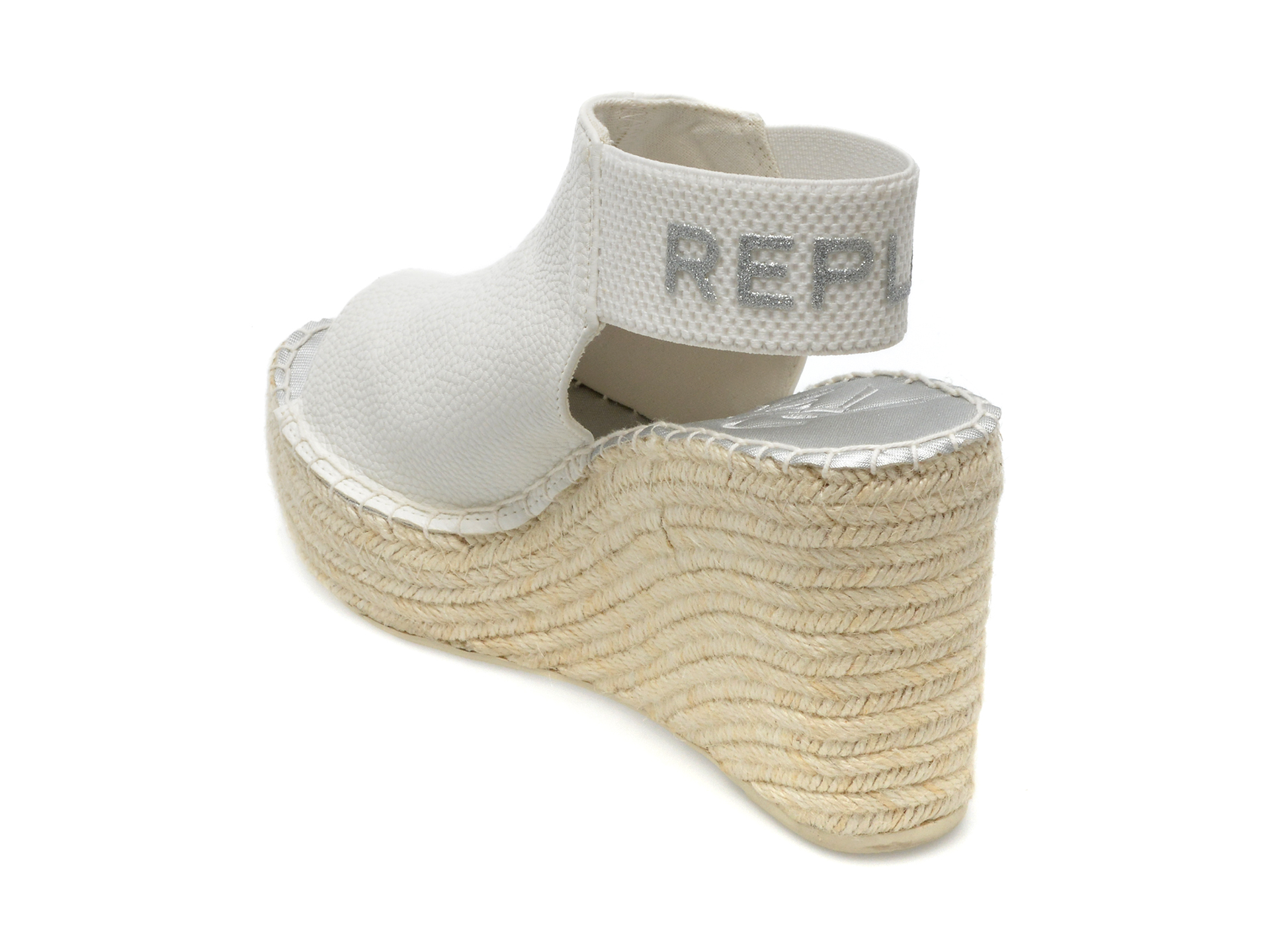 Poze Sandale REPLAY albe, WP4G08S, din piele ecologica otter.ro