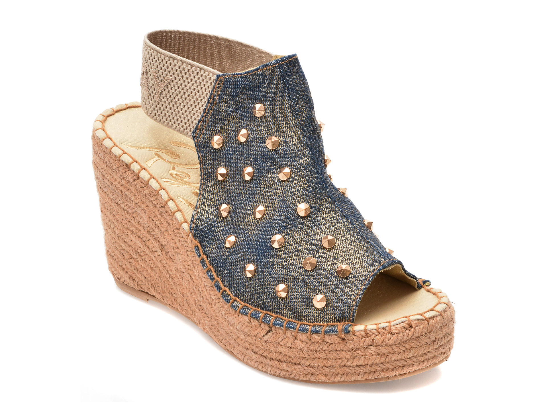 Sandale REPLAY bleumarin, WP4G20T9, din material textil /femei/sandale imagine noua