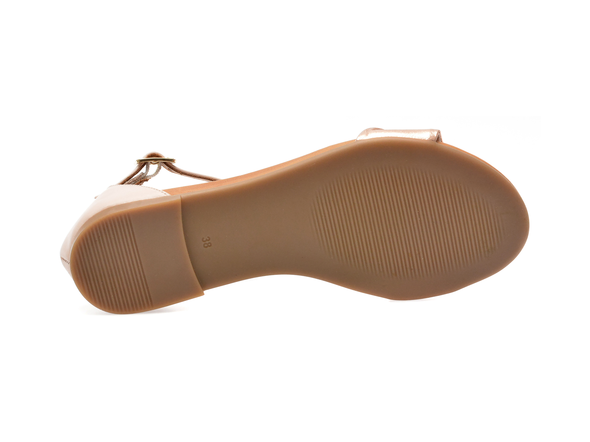 Sandale SHERLOCK SOON nude, 20764, din piele naturala