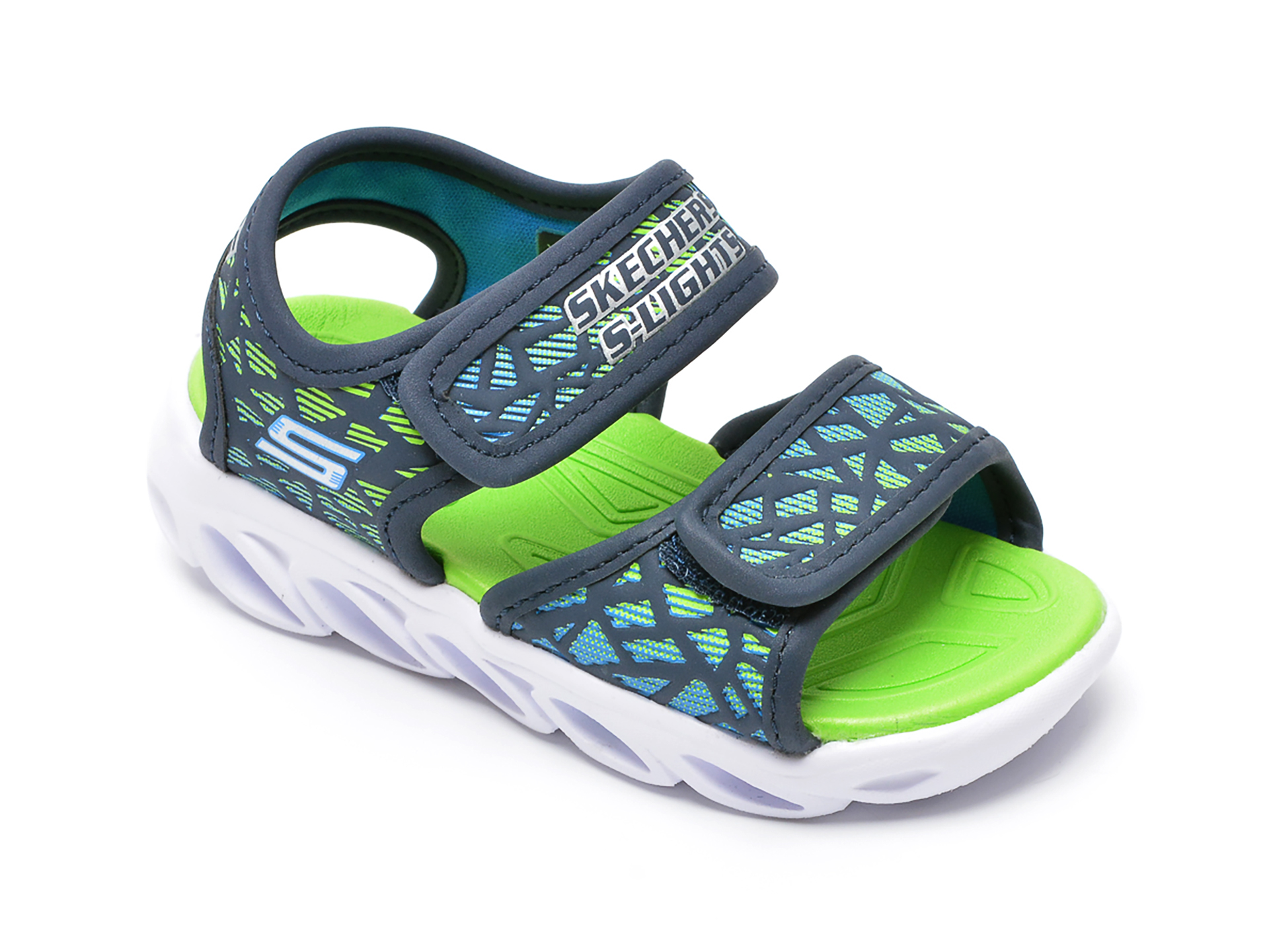 Sandale SKECHERS bleumarin, din piele ecologica 2022 ❤️ Pret Super otter.ro imagine noua 2022