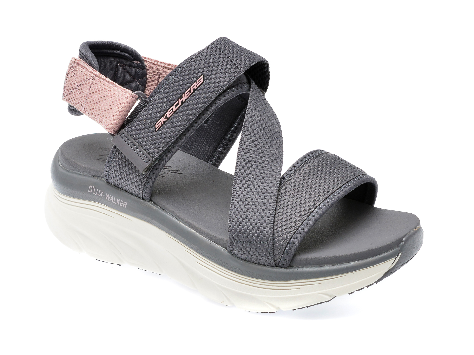 Sandale SKECHERS gri, D LUX WALKER, din material textil Answear 2023-05-28