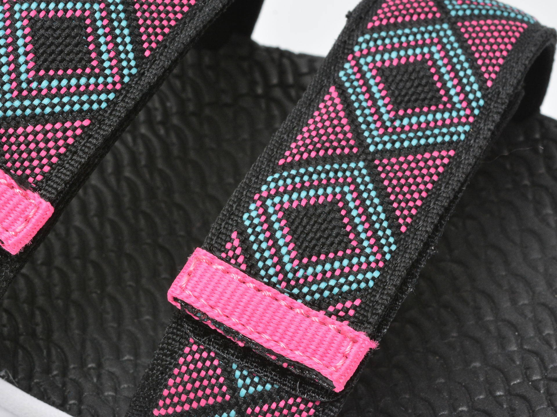 Sandale SKECHERS negre, C-Flex Sandal 2.0 Bohemian Beauty, din material textil - 2