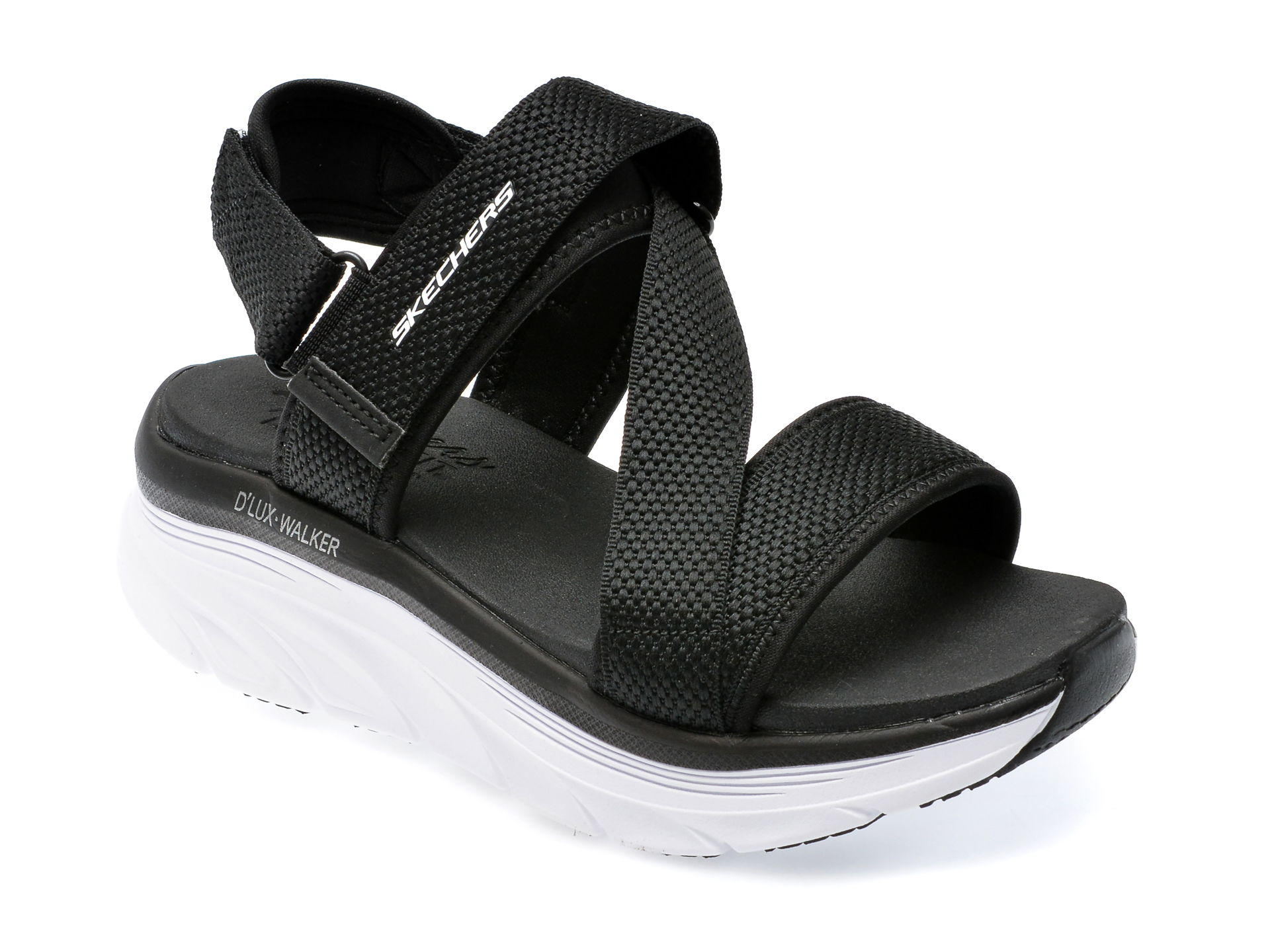 Sandale SKECHERS negre, D LUX WALKER, din material textil Answear 2023-06-09