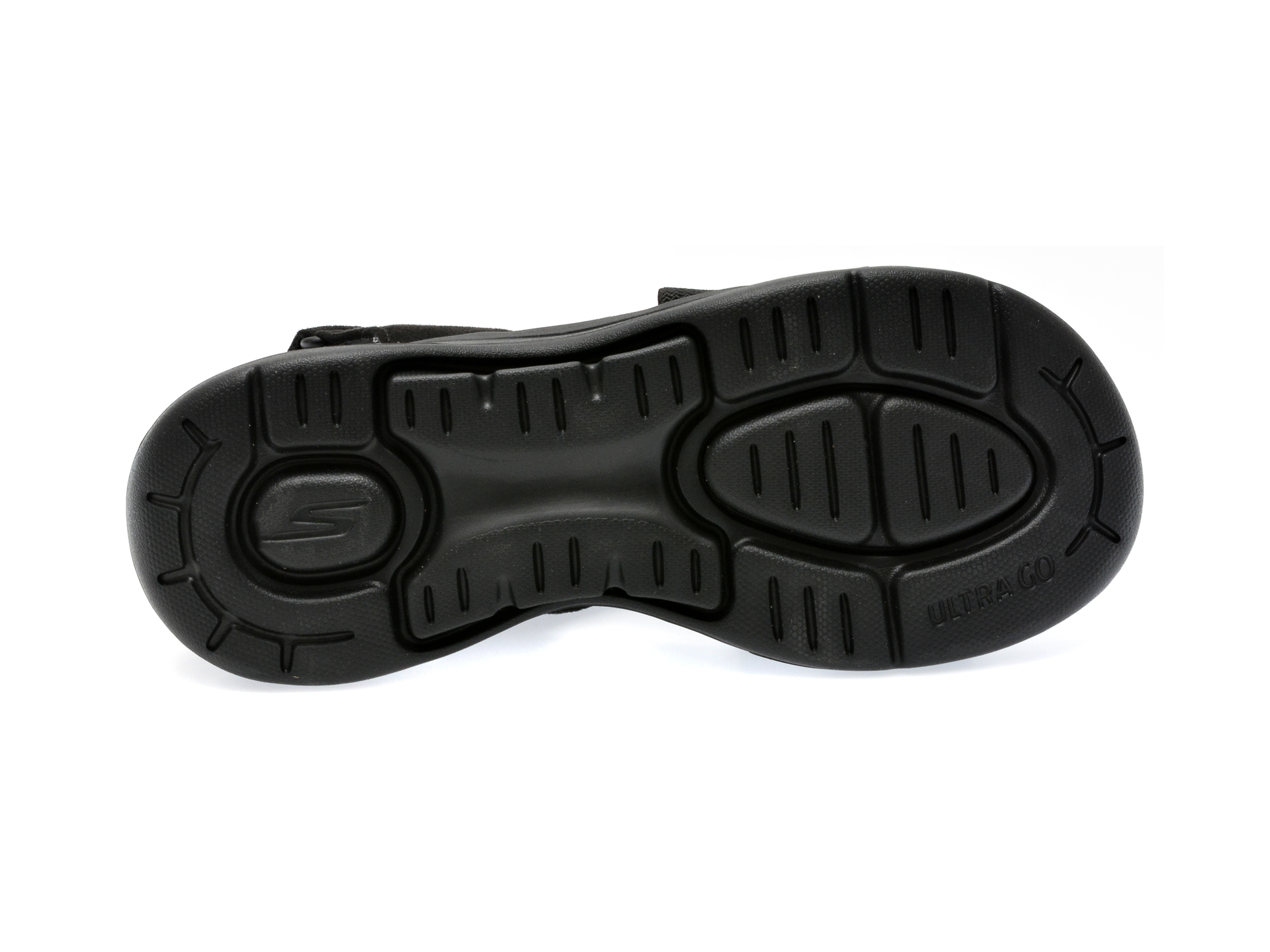 Sandale SKECHERS negre, GO WALK ARCH FIT SANDAL, din material textil