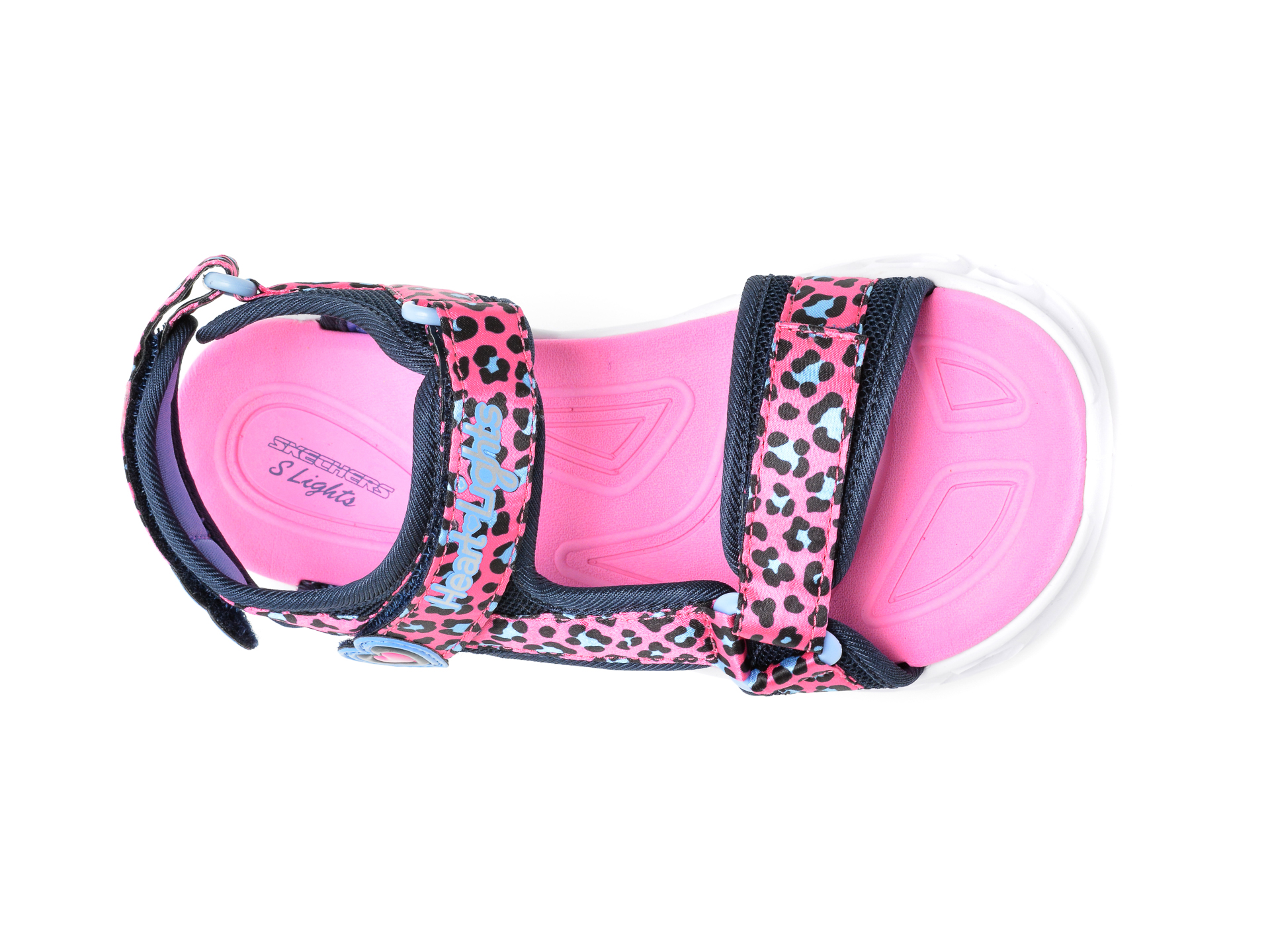 Sandale SKECHERS roz, 302090L, din material textil - 6