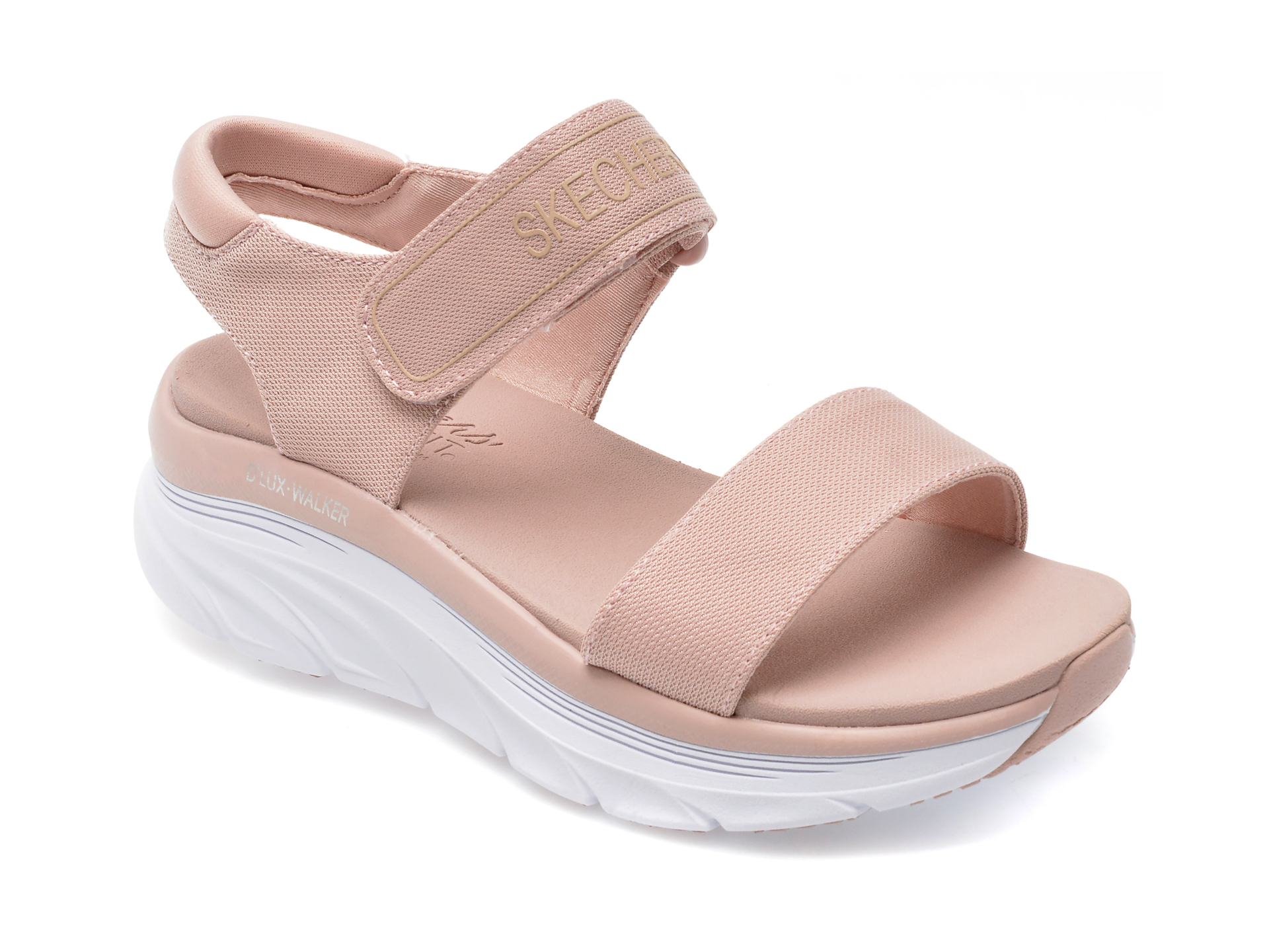 Sandale SKECHERS roz, D LUX WALKER, din material textil Femei 2023-05-28