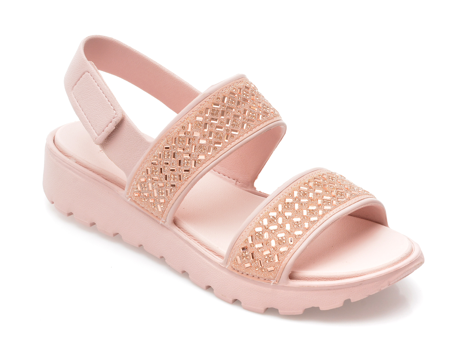 Sandale SKECHERS roz, FOOTSTEPS, din piele ecologica /femei/sandale imagine noua