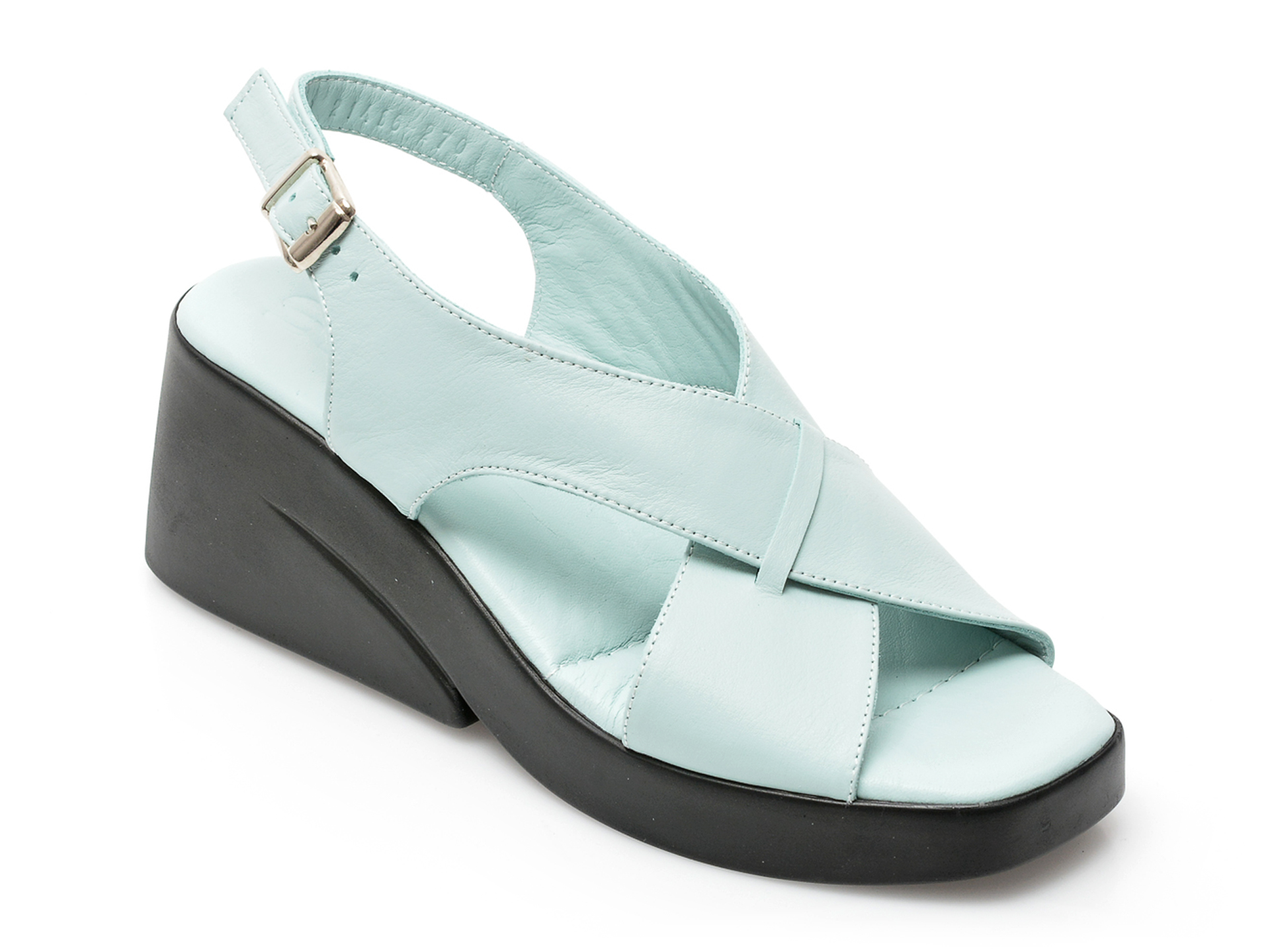 Sandale SM albastre, 2020, din piele naturala /femei/sandale imagine noua