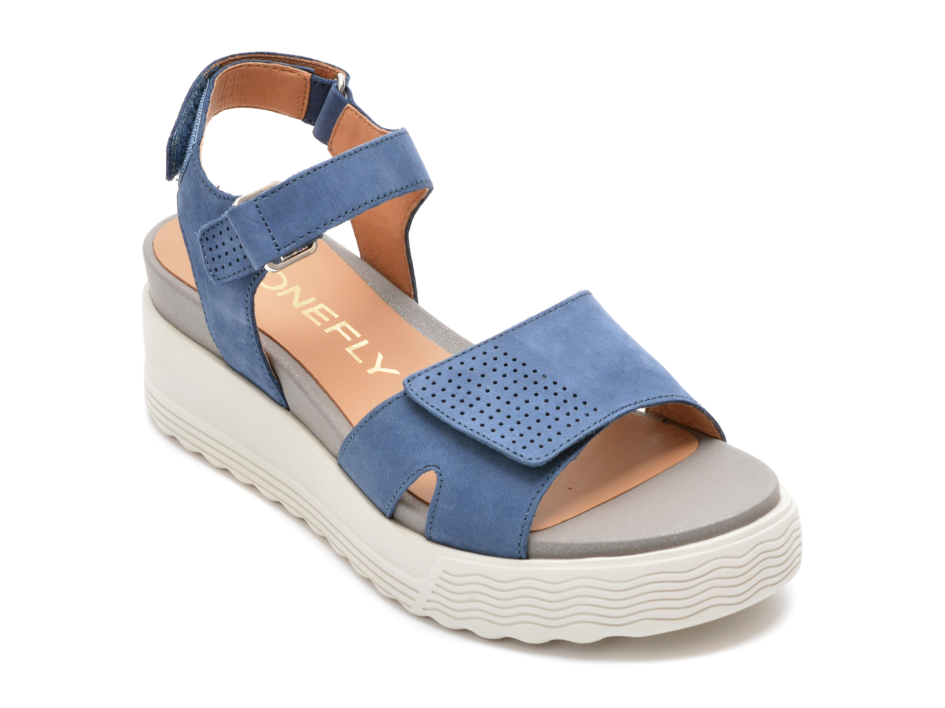Sandale STONEFLY albastre, PARKY159, din nabuc /femei/sandale