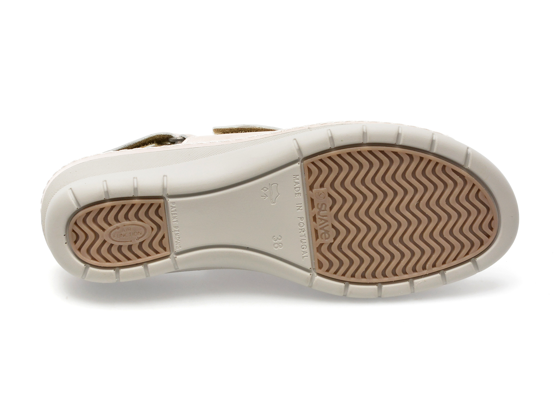 Sandale SUAVE nude, 14500GT, din piele naturala