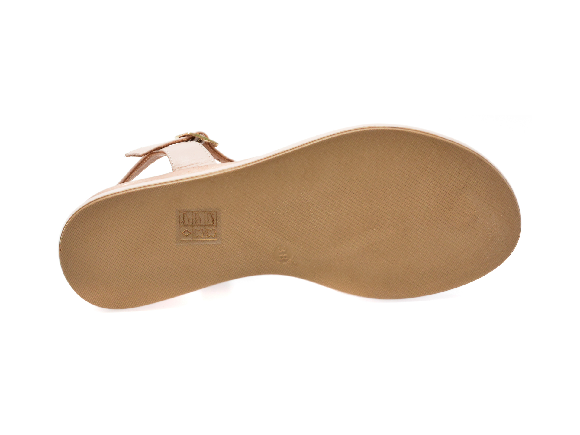 Sandale TANCA nude, 1330704, din piele naturala