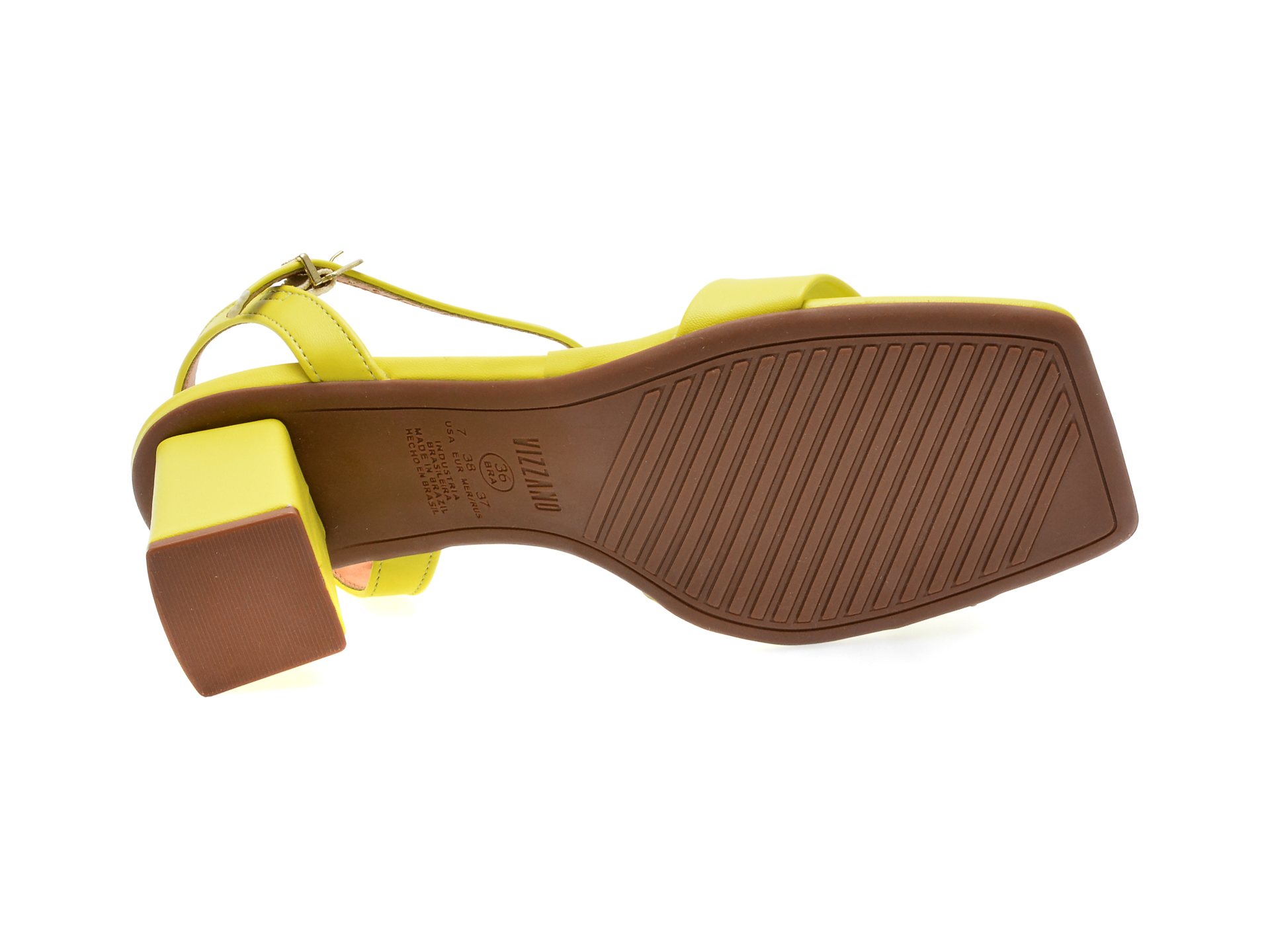 Sandale VIZZANO galbene, 6455101, din piele ecologica