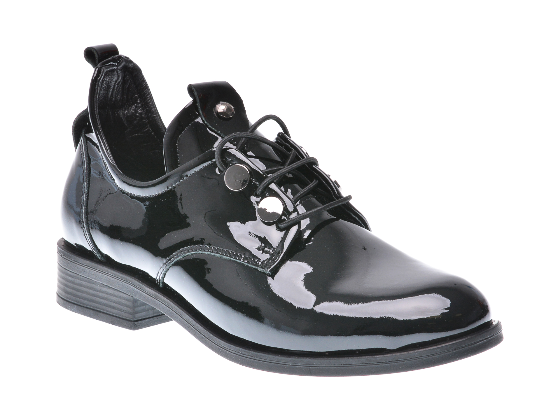 Pantofi FLAVIA PASSINI negri, Ms830, din piele naturala lacuita