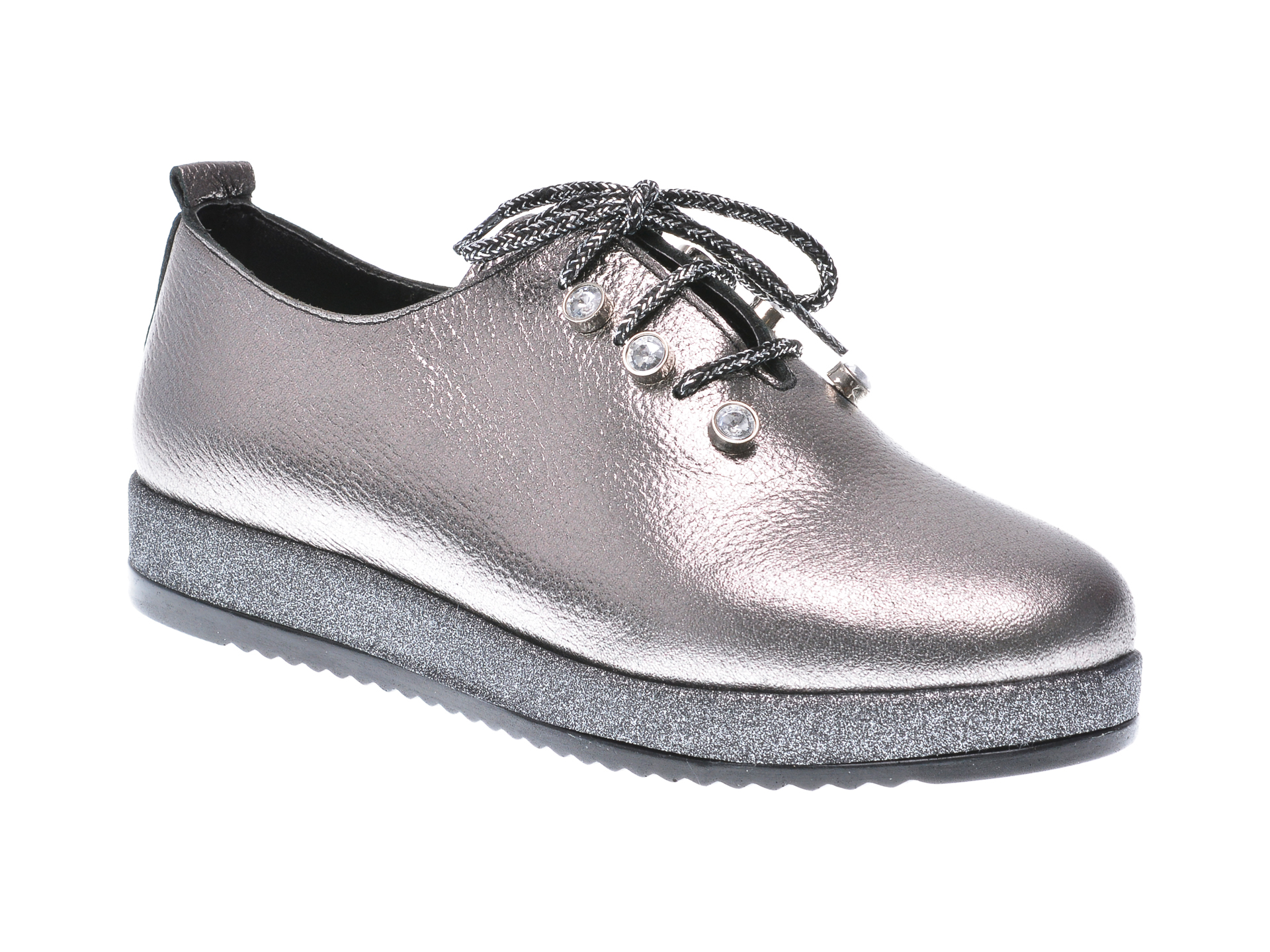 Pantofi FLAVIA PASSINI gri, Cl1905, din piele naturala
