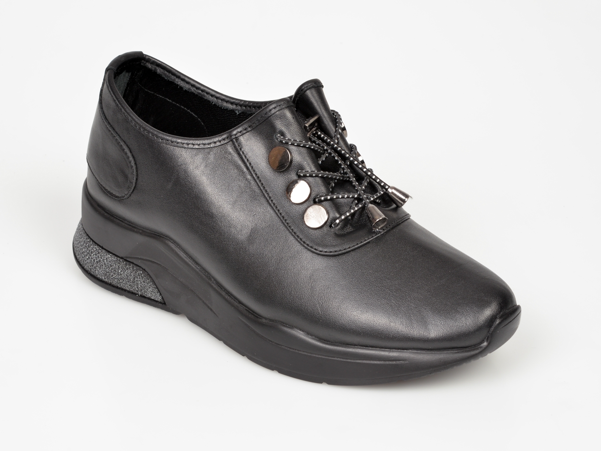 Pantofi FLAVIA PASSINI negri, Dbs17, din piele naturala