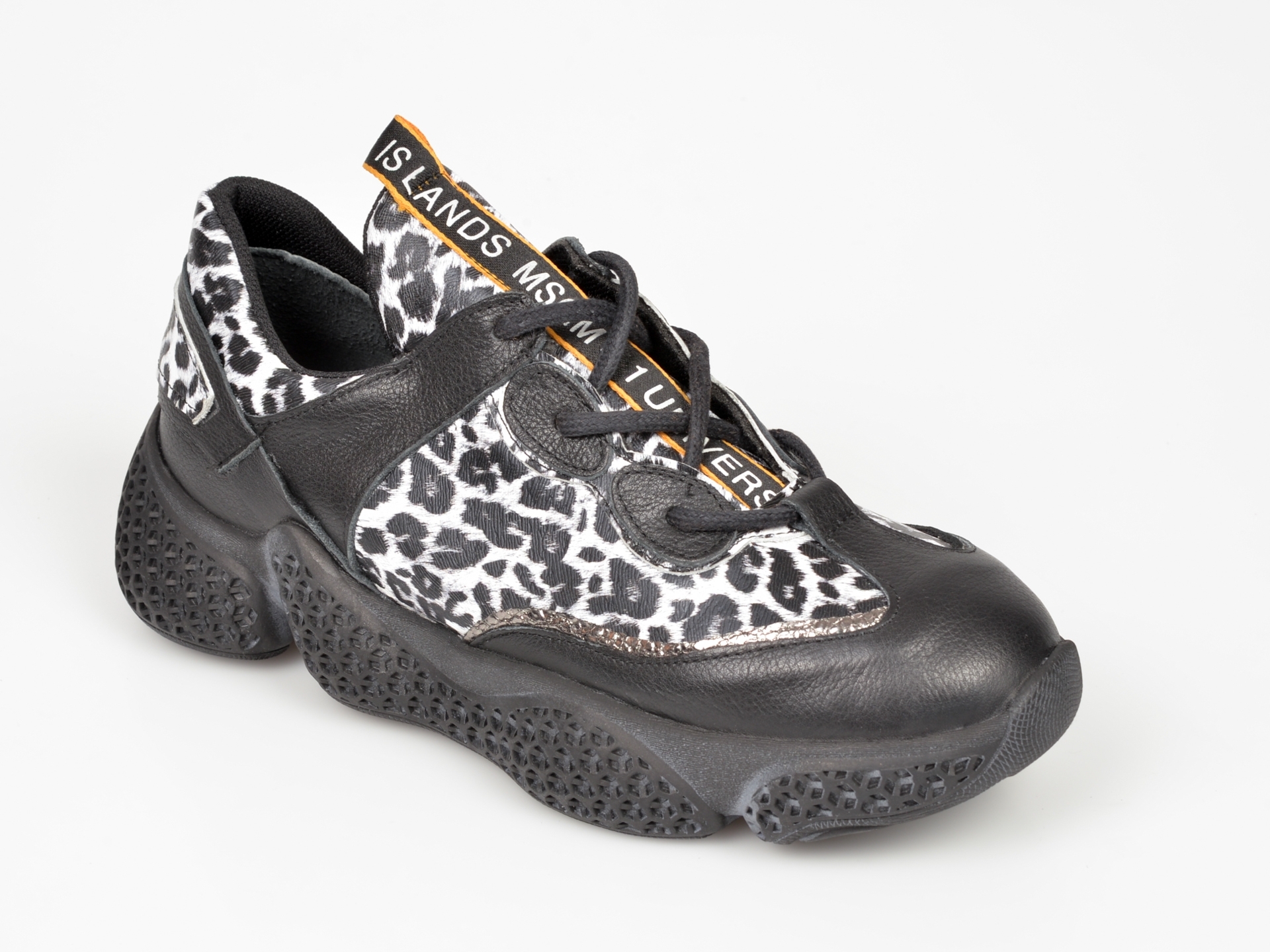 Pantofi sport FLAVIA PASSINI negri, Cb3100, din piele naturala