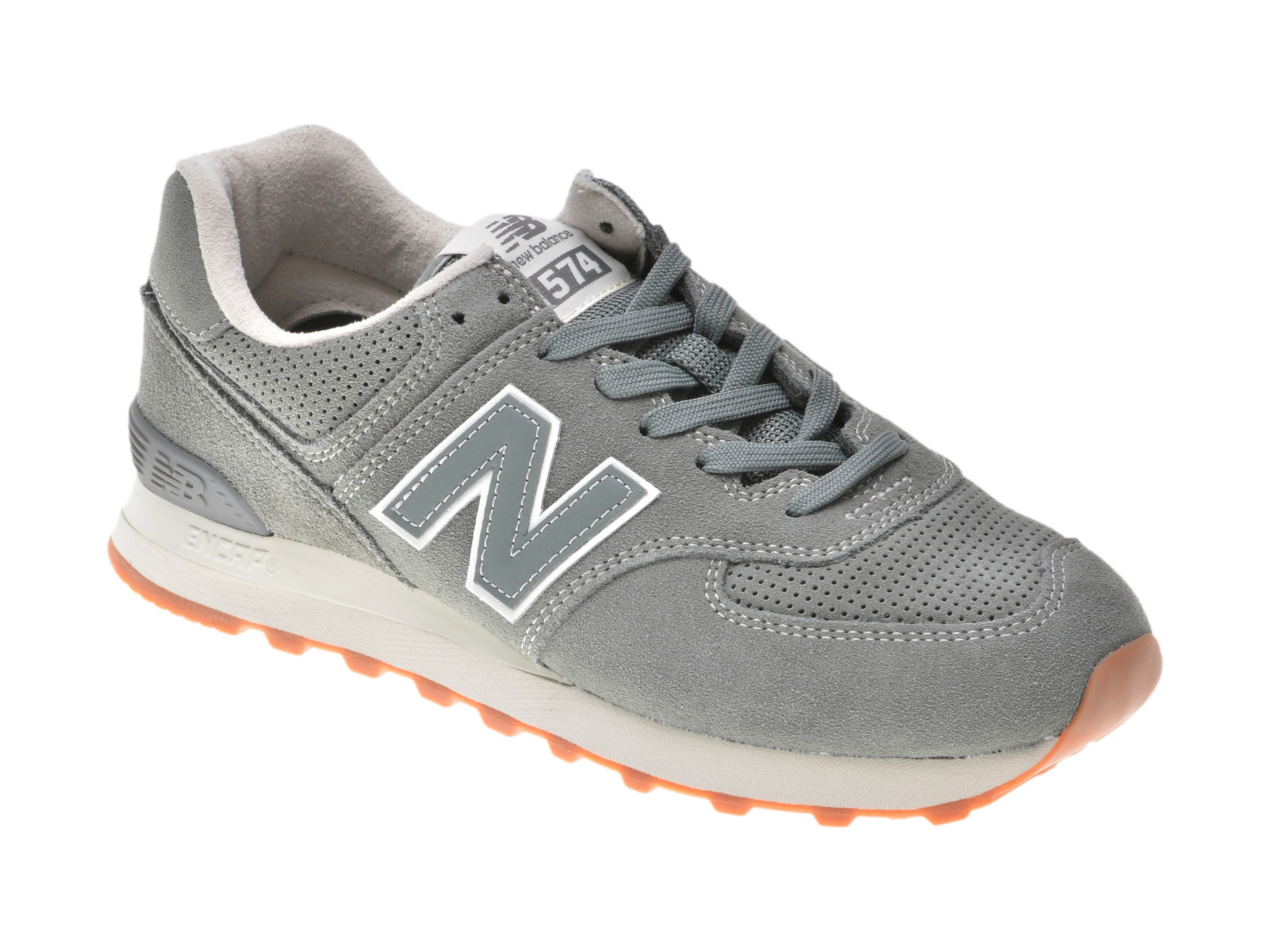 Pantofi sport NEW BALANCE gri, Ml574, din piele intoarsa