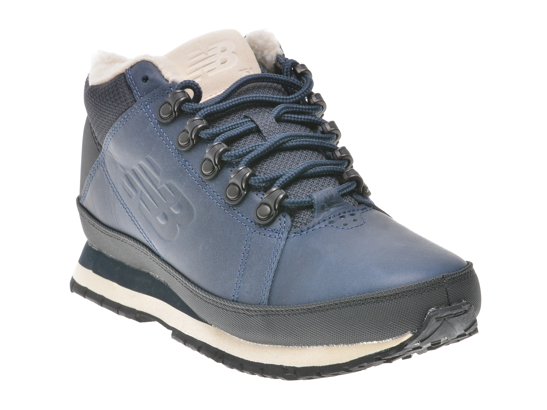 Ghete NEW BALANCE bleumarin, H754, din piele naturala