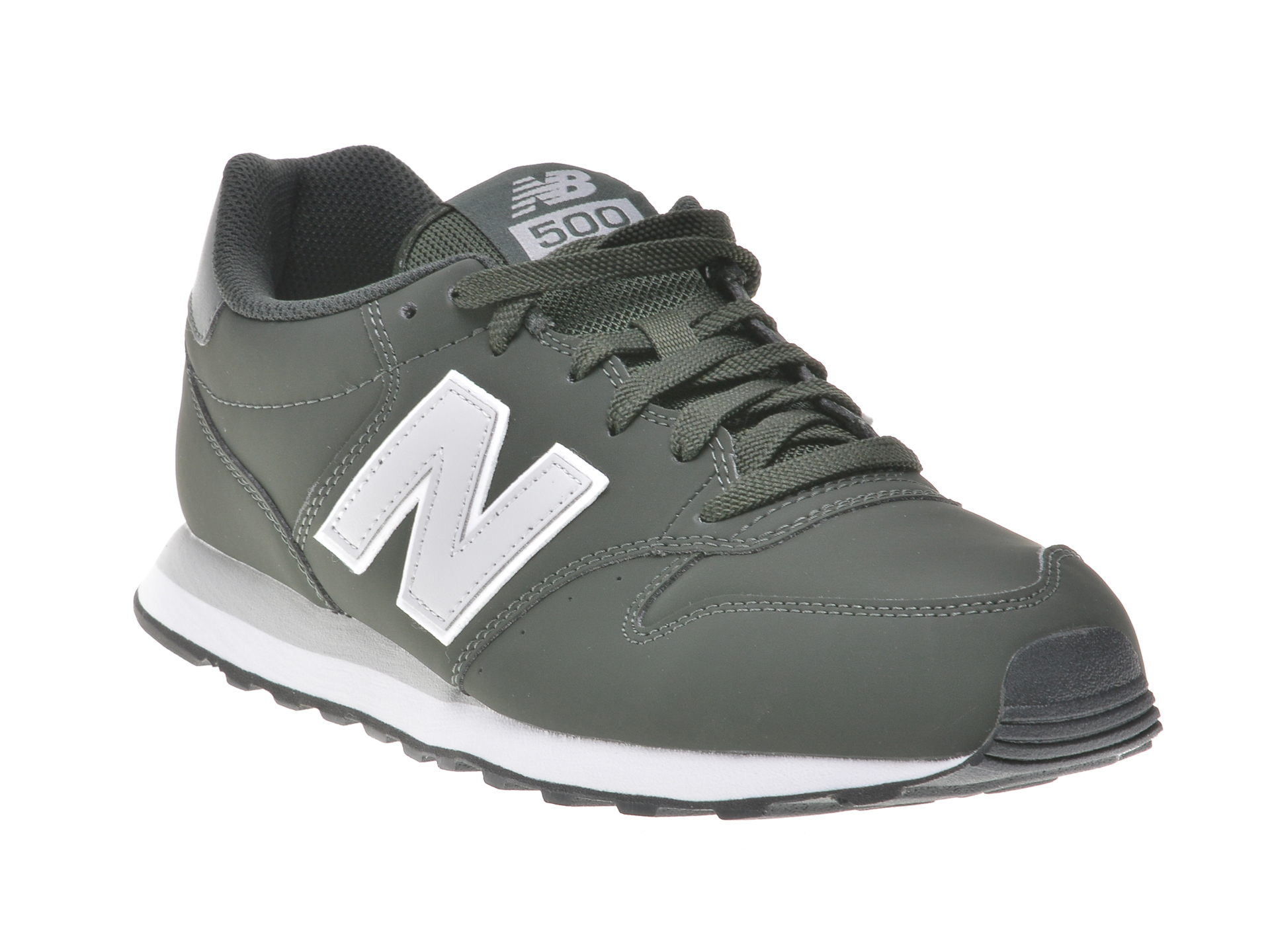 Pantofi sport NEW BALANCE kaki, Gm500, din piele ecologica