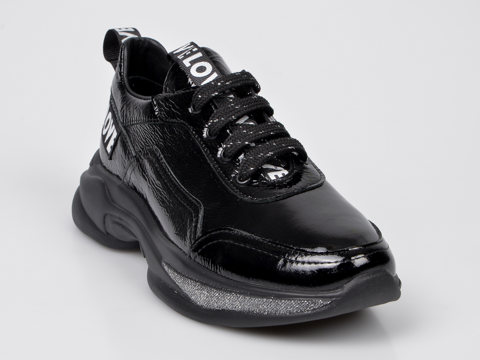 Pantofi sport FLAVIA PASSINI negri, 341083, din piele naturala