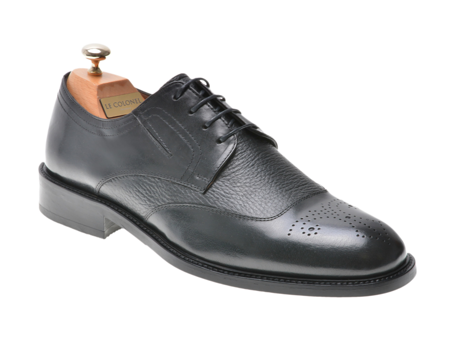 Pantofi LE COLONEL negri, 49904, din piele naturala