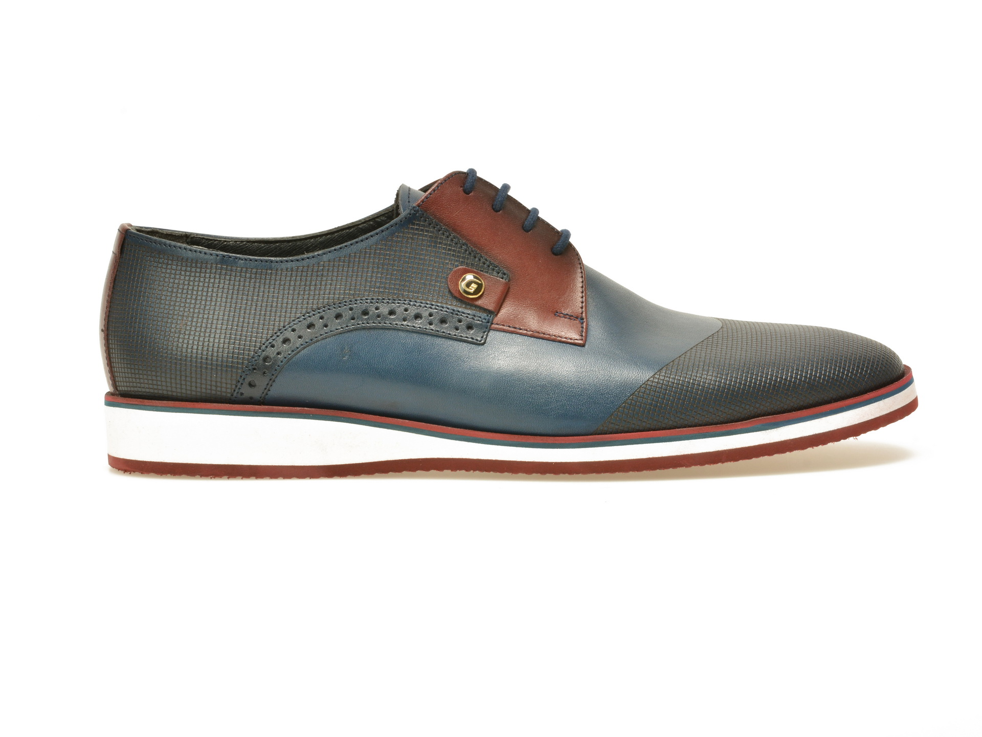 Pantofi OTTER bleumarin, 502, din piele naturala