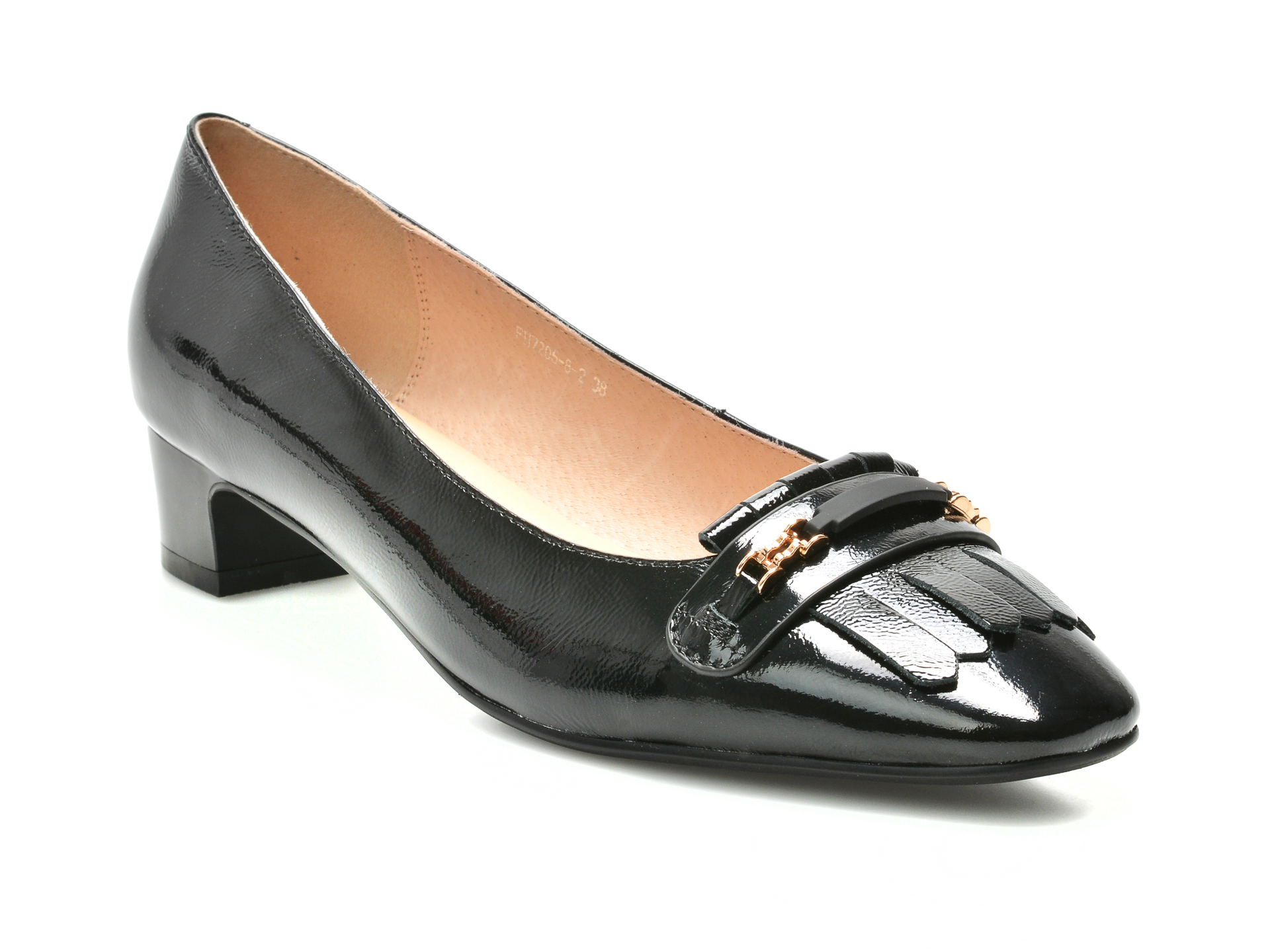 Pantofi FLAVIA PASSINI negri, 72058, din piele naturala lacuita