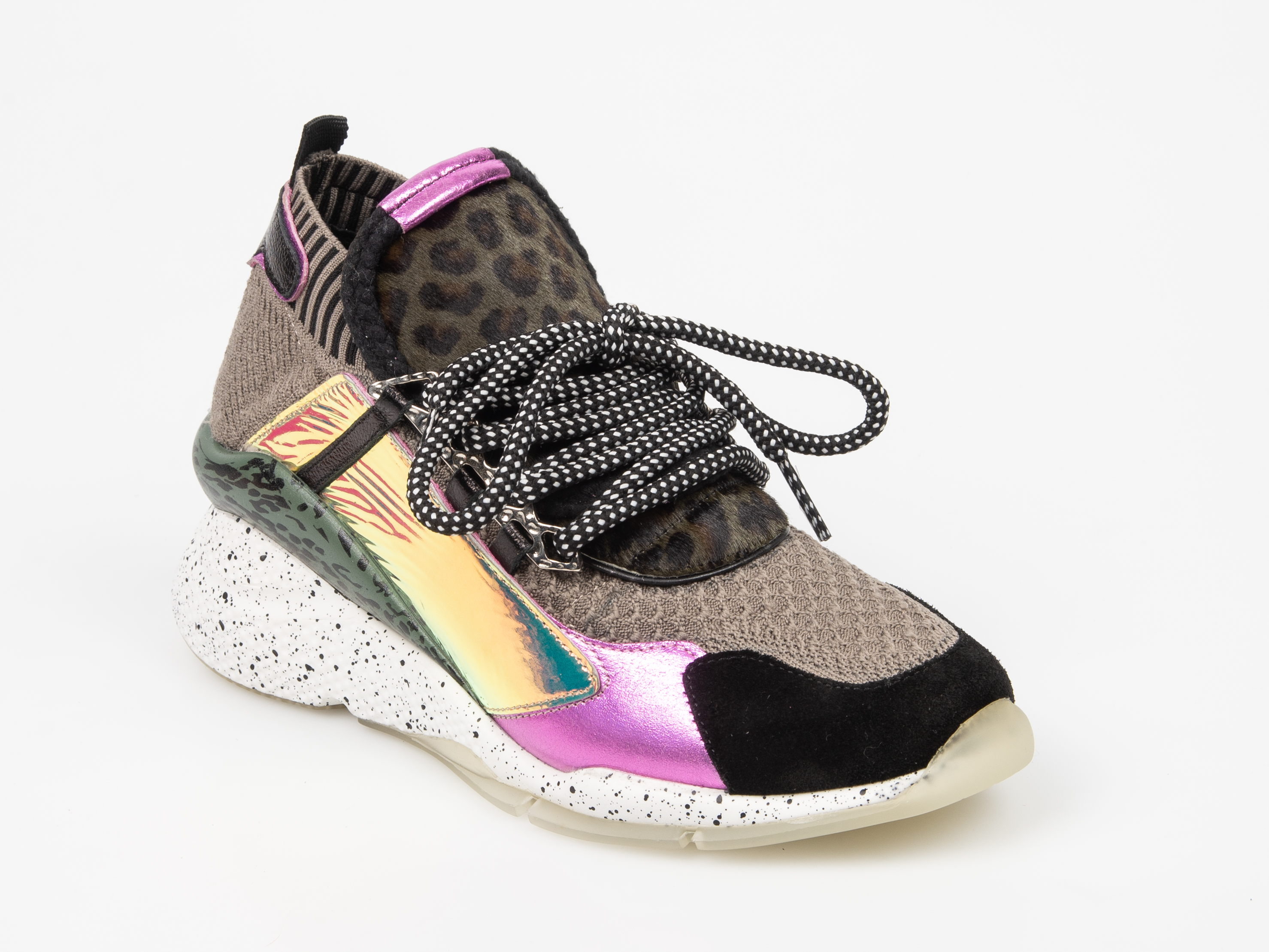 Pantofi sport EPICA multicolori, 3027, din material textil si piele naturala
